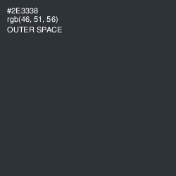 #2E3338 - Outer Space Color Image
